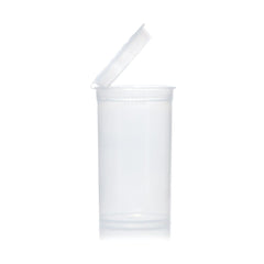 Pop Top Squeeze Container Pots 19 Dram Vial Bottle Clear 100Pcs