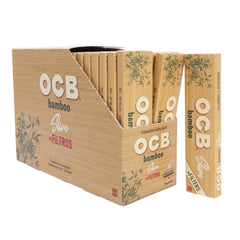 Ocb Bamboo King Size Slim Rolling Papers Tips 32Pcs