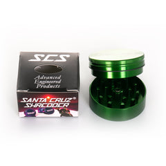 Medium 2 Piece Gloss Herb Grinders By Santa Cruz Shredder Green