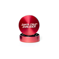 Medium 2 Piece Gloss Herb Grinders By Santa Cruz Shredder Red