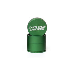 Medium 3 Piece Gloss Herb Grinders By Santa Cruz Shredder Green