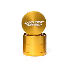 Medium 4 Piece Gloss Herb Grinders By Santa Cruz Shredder Gold