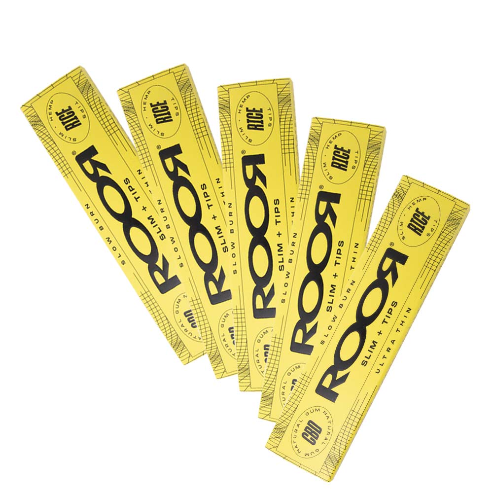 Roor Cbd Rice Hemp Rolling Papers 5Pcs