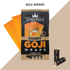 King Palm 4 Goji Wraps w/ Model X Tips – Honey