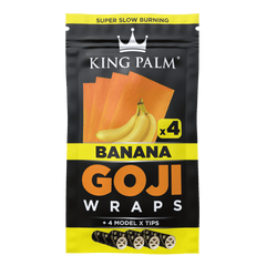 King Palm 4 Goji Wraps w/ Model X Tips – Banana