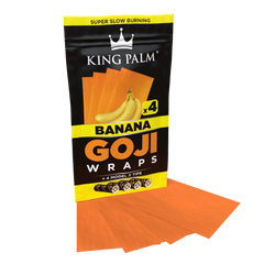 King Palm 4 Goji Wraps w/ Model X Tips – Banana