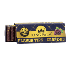 King Palm Flavor Booklets w/ Flavor Tips – 1 1/4 Size – Grape HD