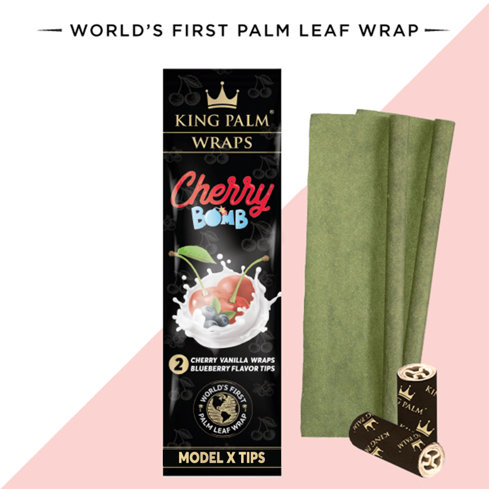 King Palm 2 Palm Wraps w/ Model X Tips – Cherry Bomb