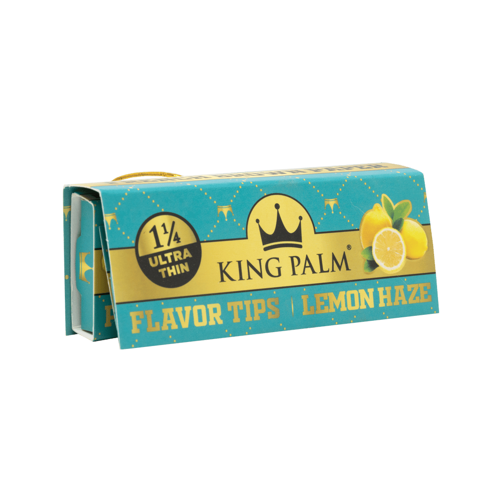 King Palm Flavor Booklets w/ Flavor Tips – 1 1/4 Size – Lemon Haze