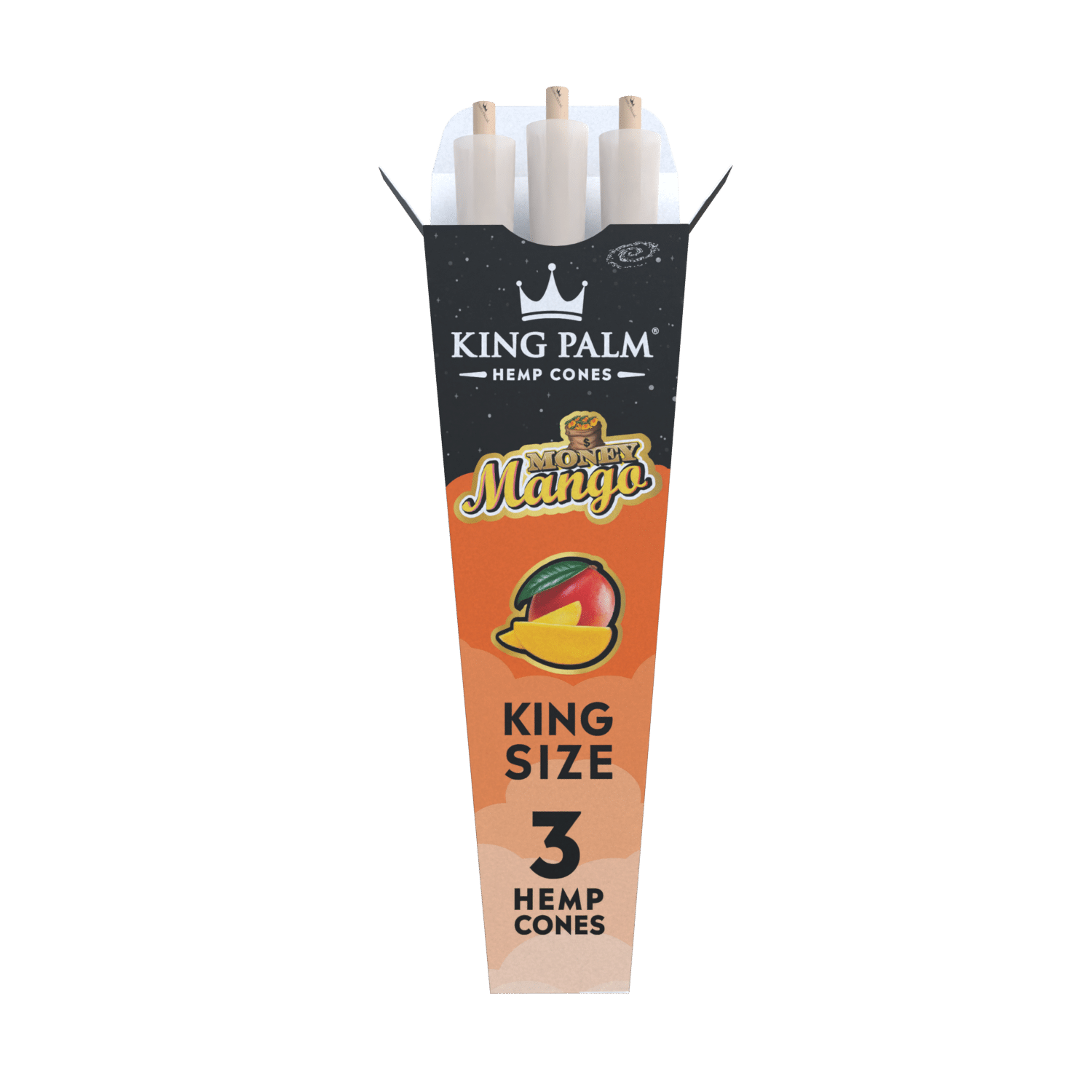 King Palm 3 King Size Hemp Cones