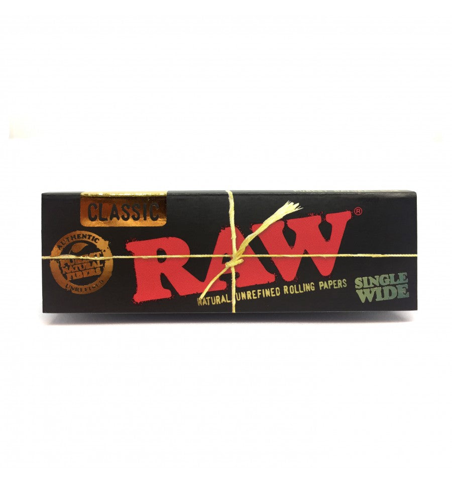 RAW Black Single Wide Regular Size Rolling Papers