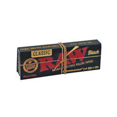 RAW Black 1-1/4 Connoisseur - Ultra Thin Rolling Papers