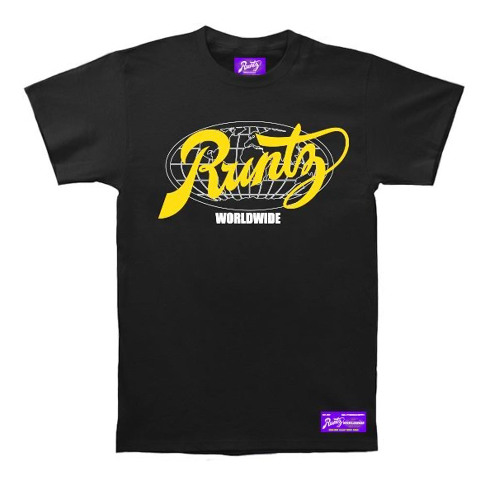 All Country T Shirt By Runtz Black Yellow Medium