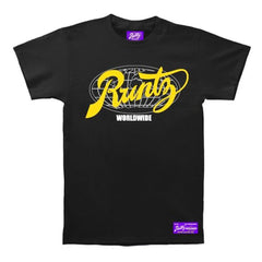 All Country T Shirt By Runtz Black Yellow Small