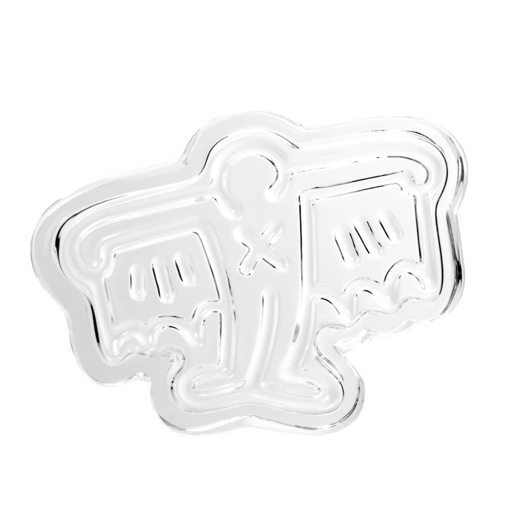 Man Bat Crystal Glass Ashtray Catchall By Keith Haring