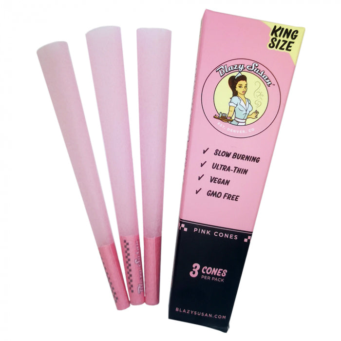 BLAZY SUSAN - KING SIZE PRE ROLLED CONES - 3 PACK