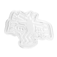 Dog Bat Crystal Glass Ashtray Catchall By Keith Haring