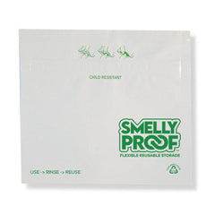 Child Resistant White Storage Bags By Smelly Proof Bags 100Pcs Medium