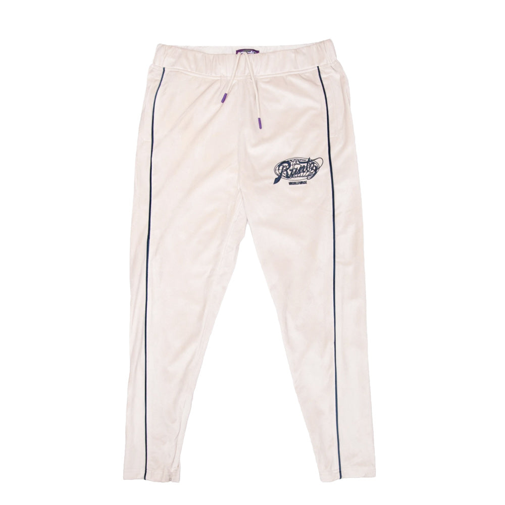 Cream Worldwide Tricot Velour Tracksuit Bottoms By Runtz Small