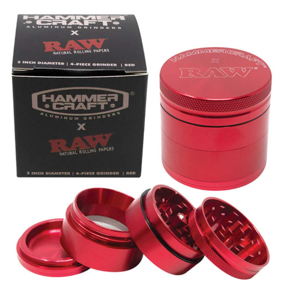 RAW X Hammercraft 4-Part Aluminium Sifter Grinder