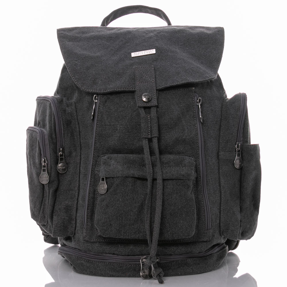 The Multi Pocket Knapsack By Sativa Bags Grey