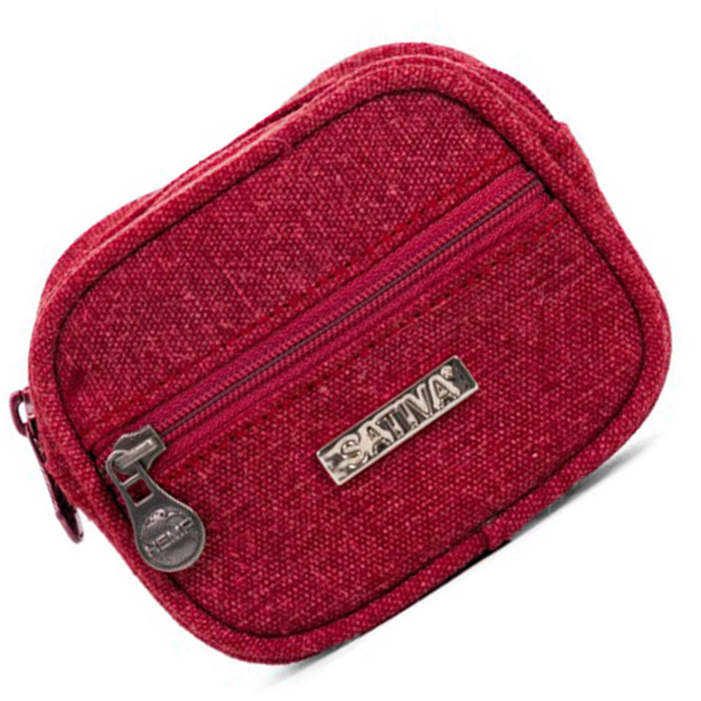 Hemp Coin Pouch By Sativa Hemp Bags Red