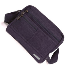 Hemp Medium Smart Shoulder Bag By Sativa Bags Plum