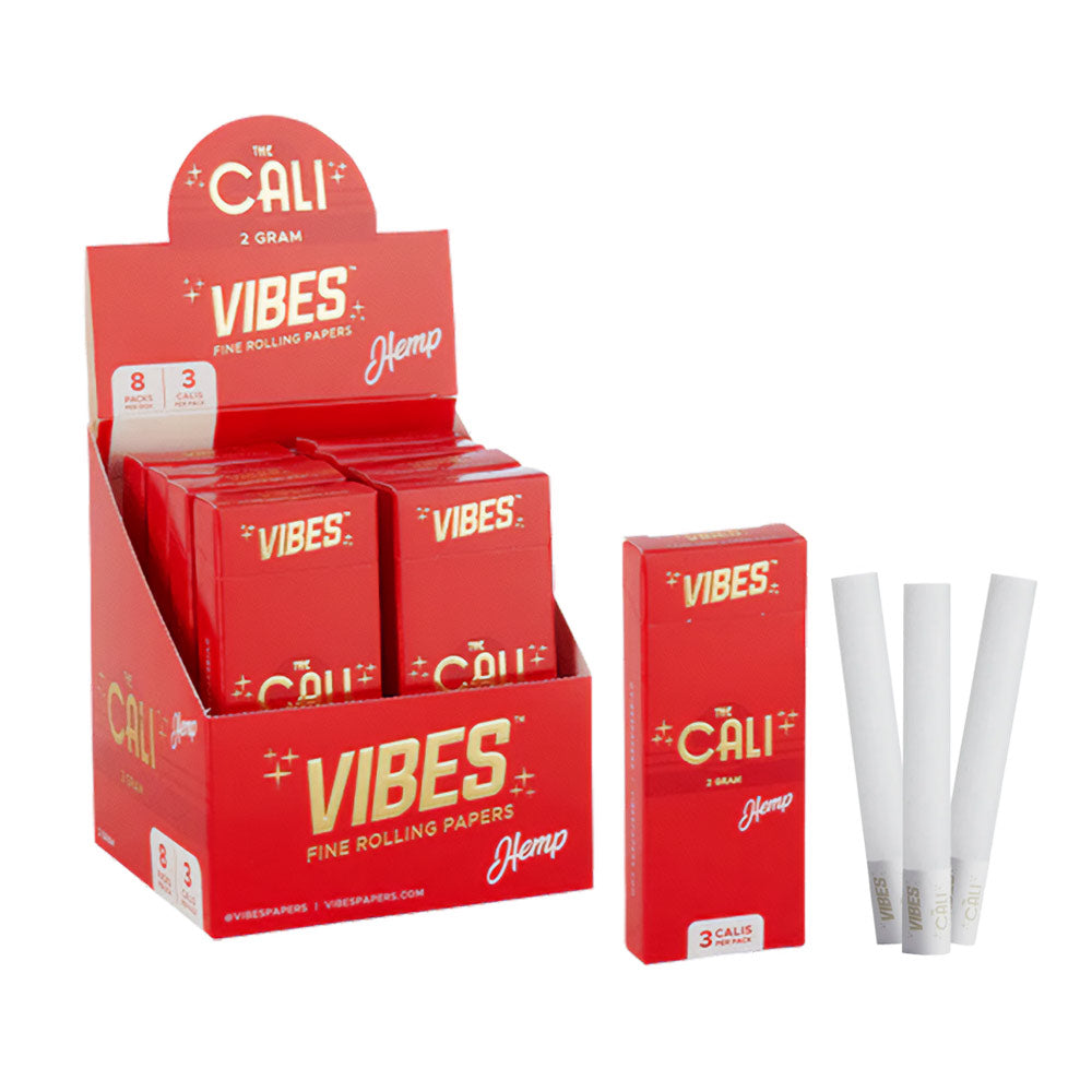 The Cali Cones Hemp Pre Rolled Cones By Vibes 8Pcs 2 Grams