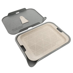 Hemp Rolling Tray With Sift Screen By Santa Cruz Shredder Grey