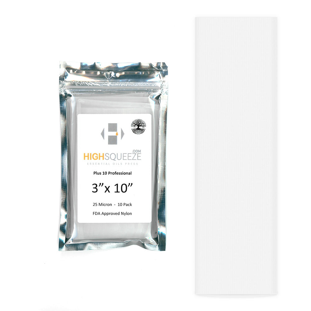 Professional 3 X 10 Rosin Press Extraction Bags By High Squeeze 25U