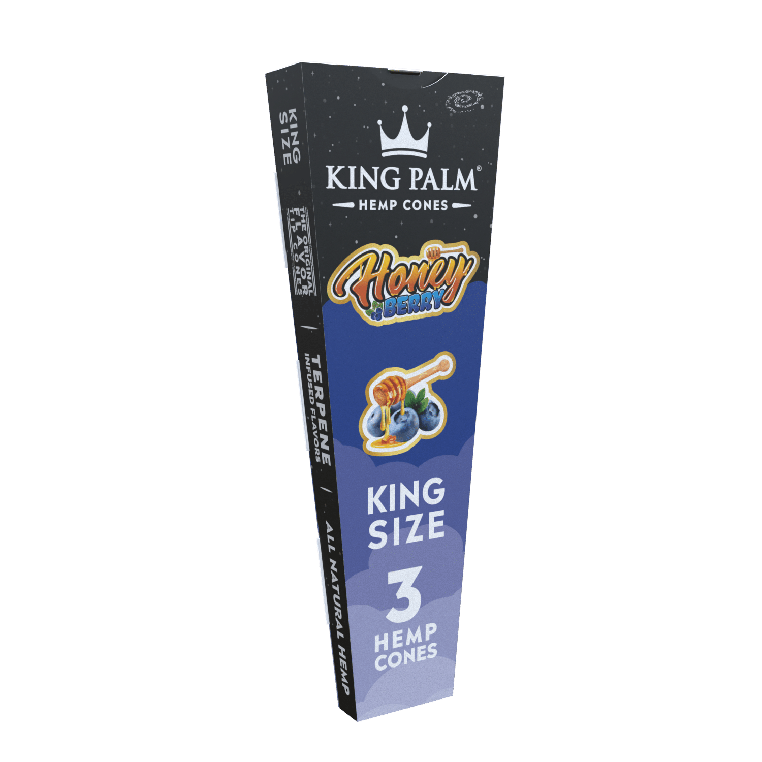 King Palm 3 King Size Hemp Cones