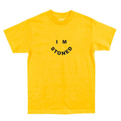 I M Stoned T Shirt By The Smokers Club Yellow Medium