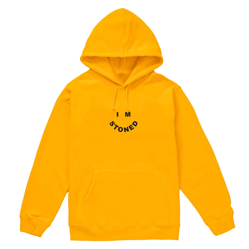 I M Stoned Hoodie By The Smokers Club Yellow Small