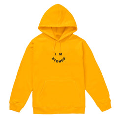 I M Stoned Hoodie By The Smokers Club Yellow Medium