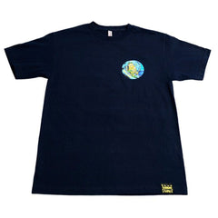 The Surfing Lemon T Shirt Navy By Lemon Life Sc Large