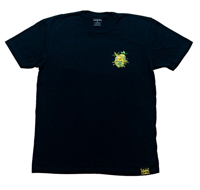 Lemon Tree Minimal Splat Super Soft T Shirt Black By Lemon Life Sc Large