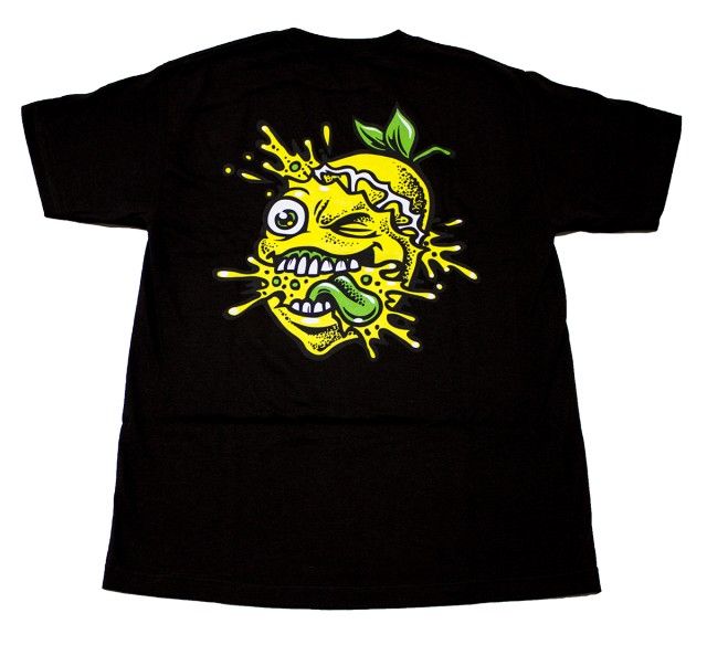 Lemon Tree Colour Splat T Shirt Black By Lemon Life Sc X Large