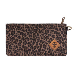 The Broker Money Bag In Leopard With Velcro Zip