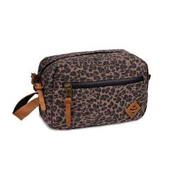 The Stowaway Canvas Collection Toiletry Kit By Revelry Leopard