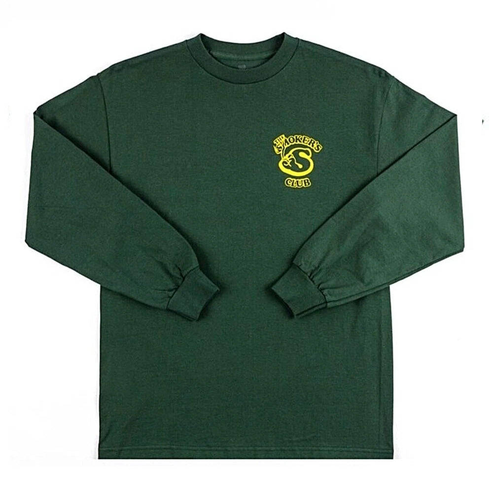 Member Long Sleeve T Shirt By The Smokers Club Green Small