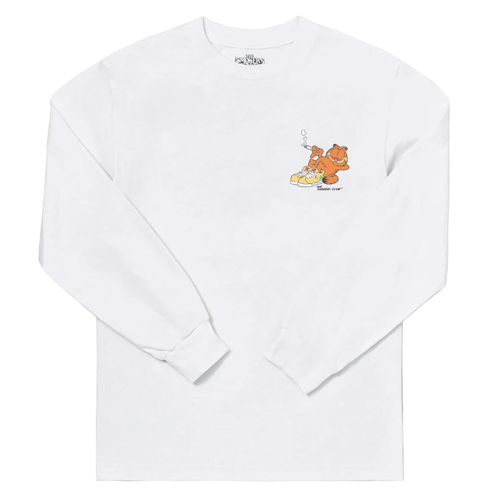 Mondays Off Long Sleeve Tee By Smokers Club White Small