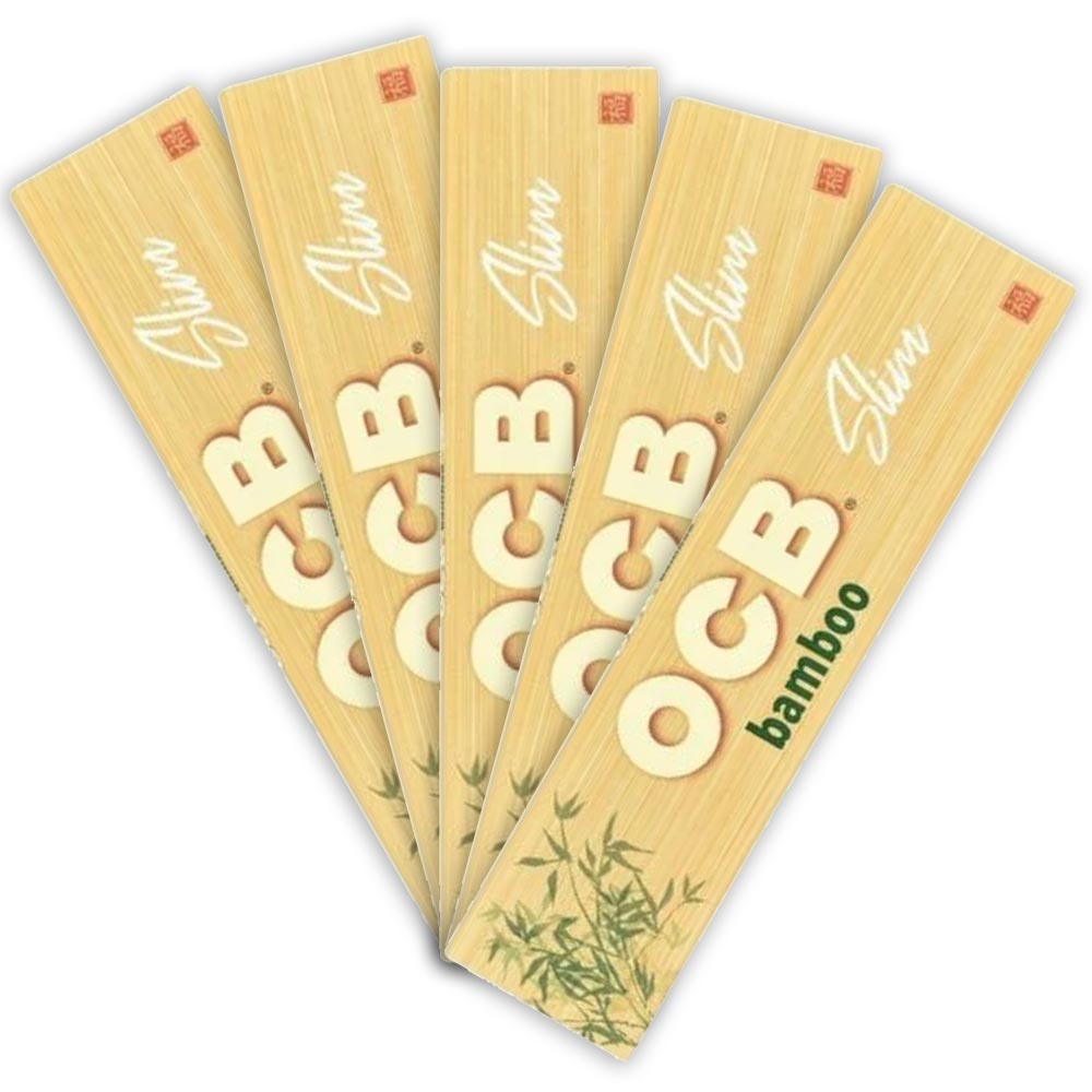 Ocb Bamboo King Size Slim Rolling Papers 5 Pcs