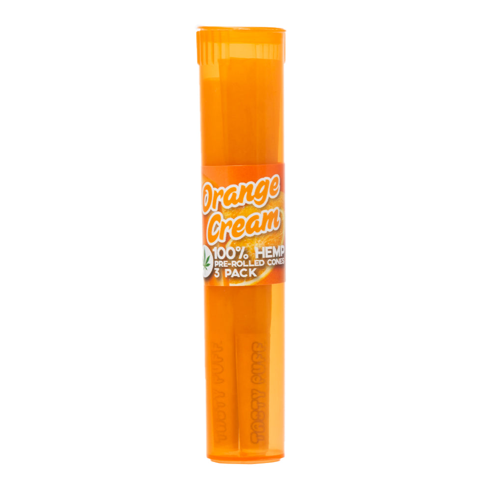 Orange Cream Flavoured Pre Rolled Cones By Tasty Puffs 1 Tube