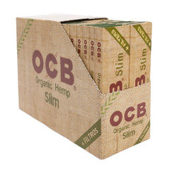 Ocb Organic Hemp King Size Slim Rolling Papers Tips Box 32Pcs