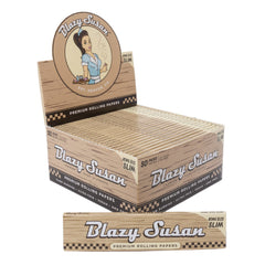 Blazy Susan Unbleached King Size Slim Rolling Papers 50Pcs