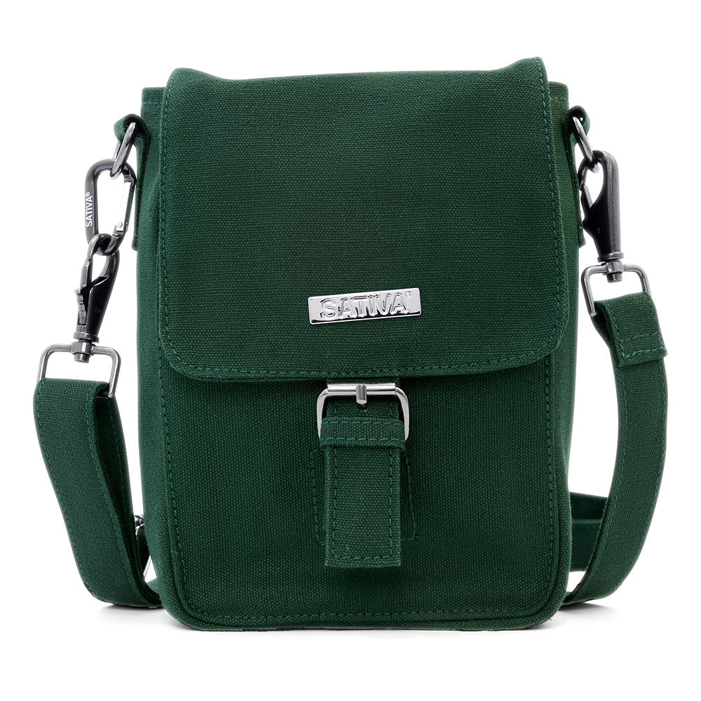 Hemp Eco Gorgeous Shoulder Bag By Sativa Bags Dark Green