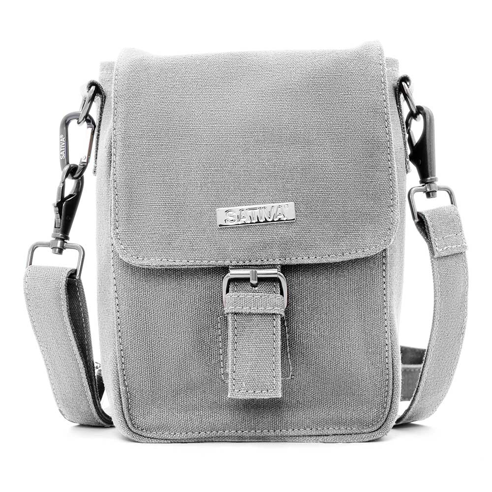 Hemp Eco Gorgeous Shoulder Bag By Sativa Bags Light Grey