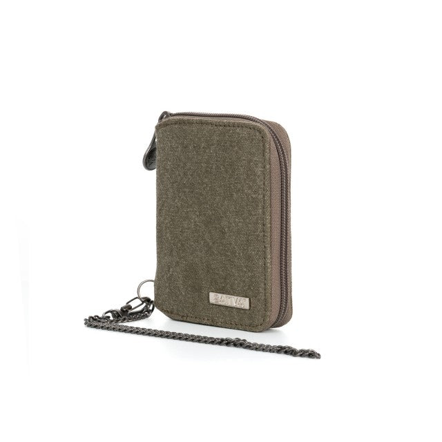 Hemp Wallet With Chain By Sativa Bags Khaki