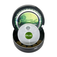 Puk Glass Six Shooter Pipes Clear Green