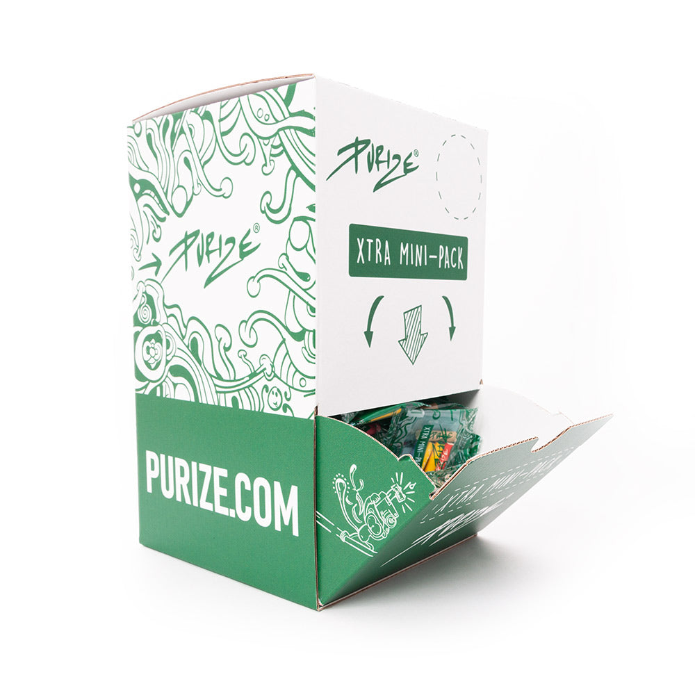 Purize Dispenser Box With Xtra Slim Mini Packs 100Pcs